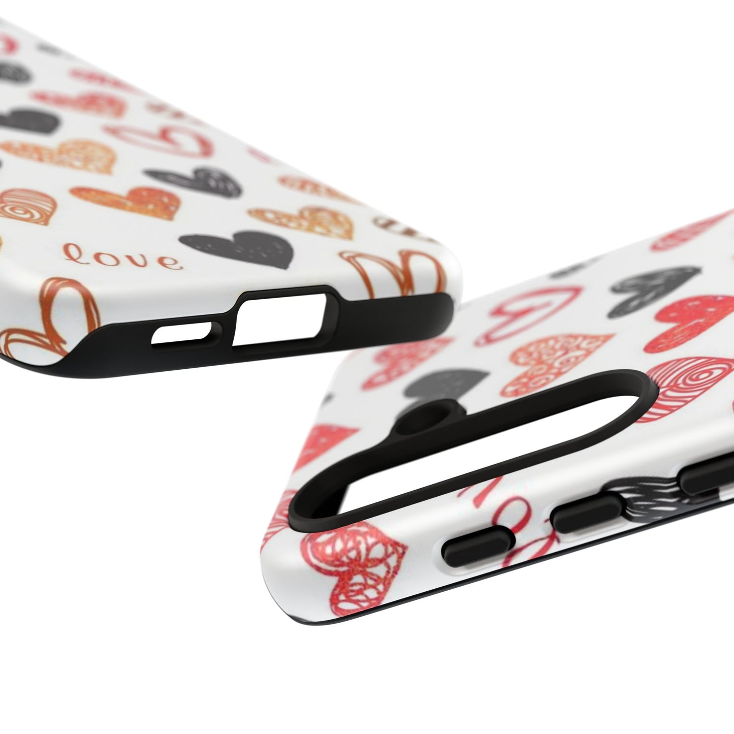 Samsung Galaxy Case: Hand-Drawn Hearts & Love