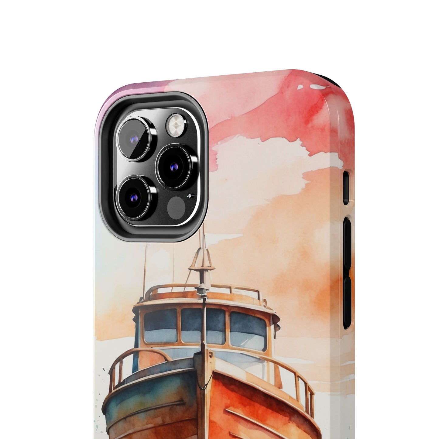 Sunset Sail Watercolor Boat – iPhone Series Case