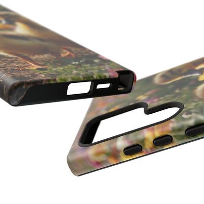 Charming Ducklings in Floral Garden - Samsung Galaxy Case