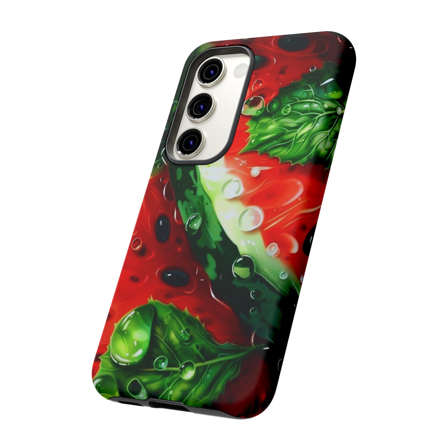 Juicy Watermelon & Mint Samsung Galaxy Case – Tough Dual-Layer, Vibrant Summer Design