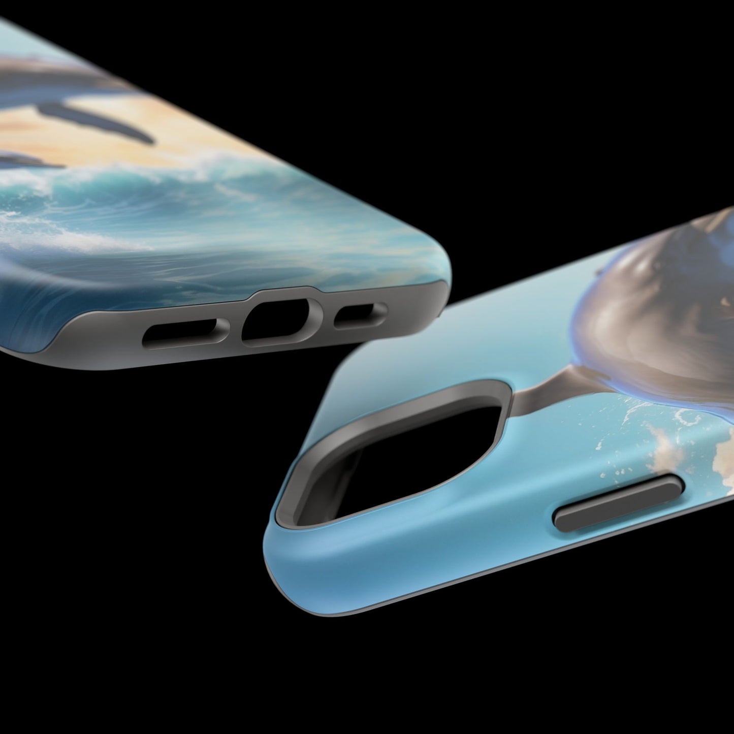 Dolphin Galaxy Splash - MagSafe-Compatible Case