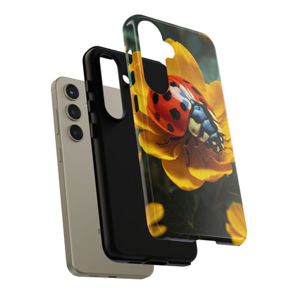 Golden Blooms & Ladybug Charm - Samsung Galaxy Case