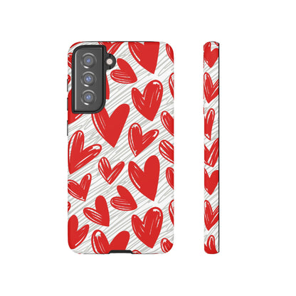 Samsung Galaxy Case: Whimsical Heart Doodle