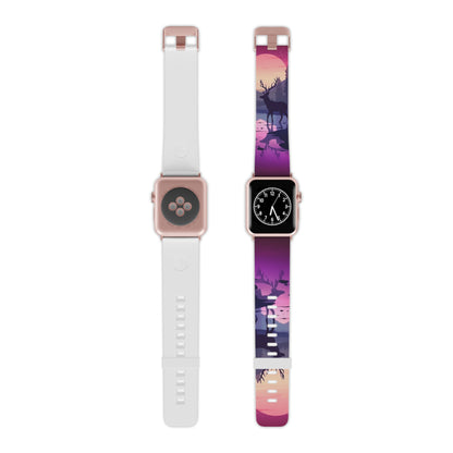 Twilight Elegance Stag Reflection Apple Watch Band