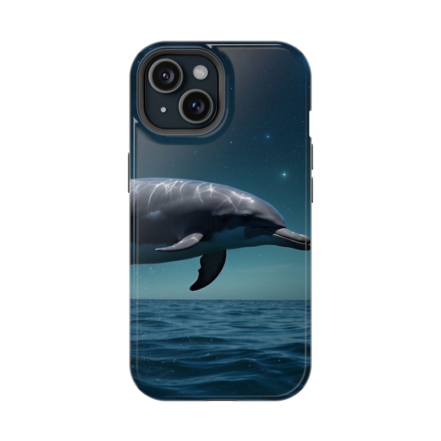 Midnight Ocean Dolphin - MagSafe-Compatible Case