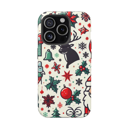 Cartoon Christmas Cheer – MagSafe iPhone Case