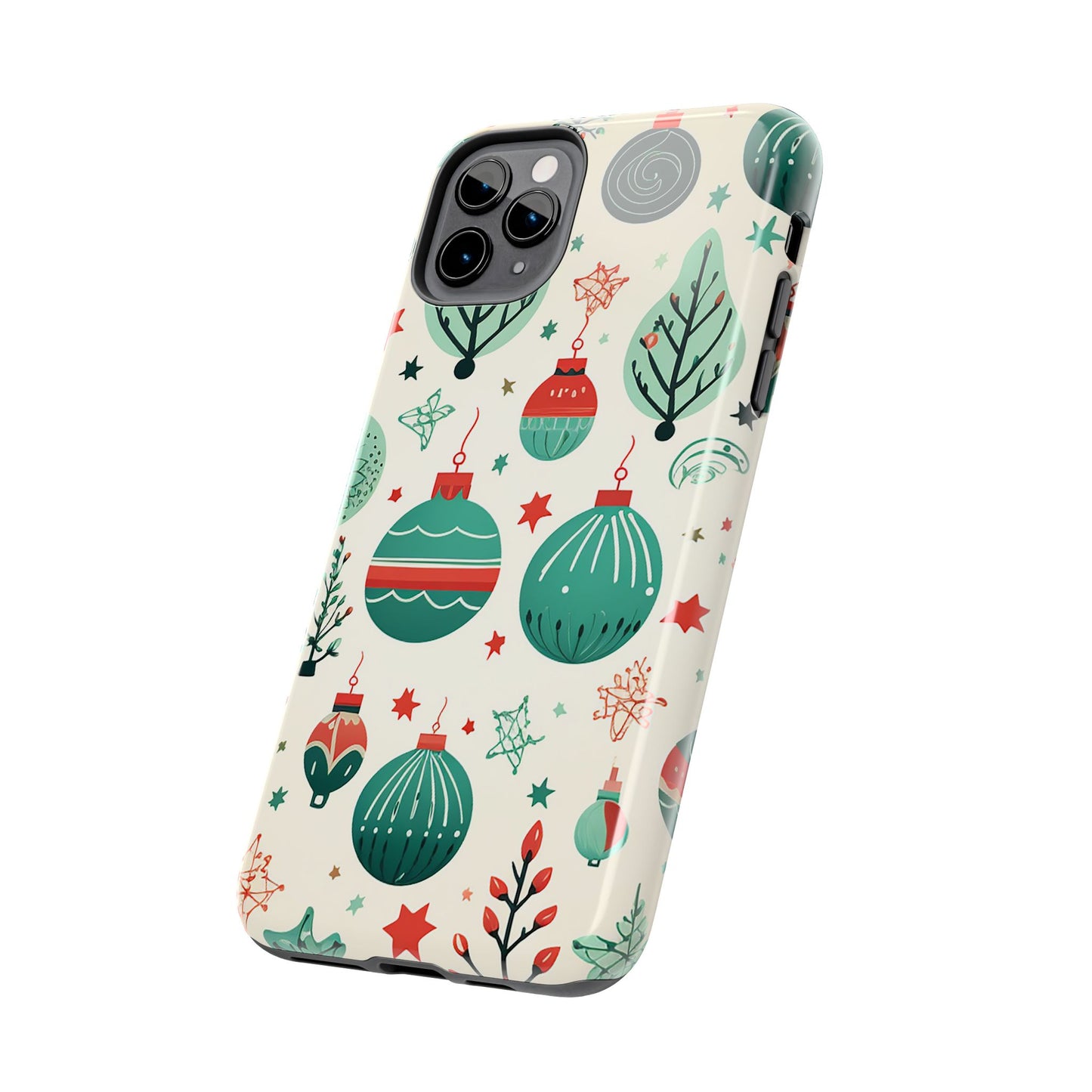 Vintage Christmas Ornaments Pattern – iPhone Series Case