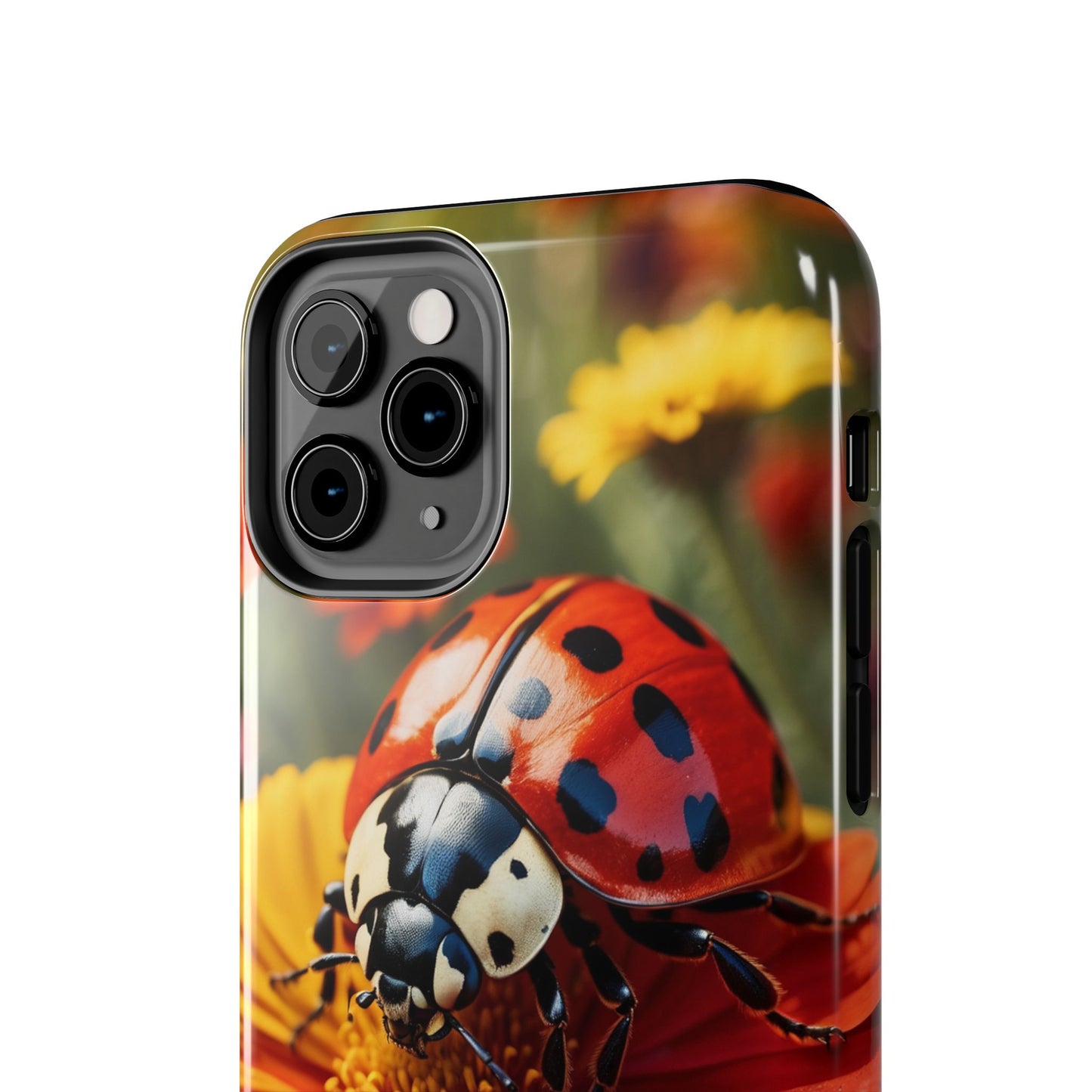 Ladybug on Orange Daisy - iPhone Series Case