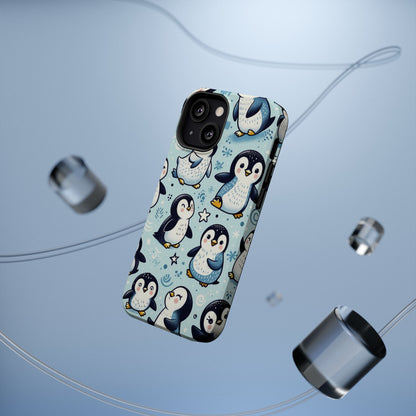 Cute Penguin Parade iPhone Case