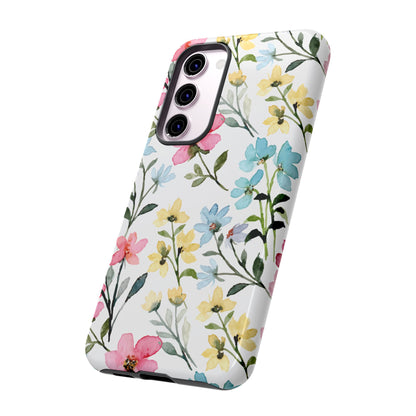 Watercolor Floral Bliss – Samsung Galaxy Case with Pastel Flower Design