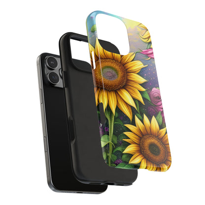 Whimsical Sunflower & Rose Garden - iPhone Series Case