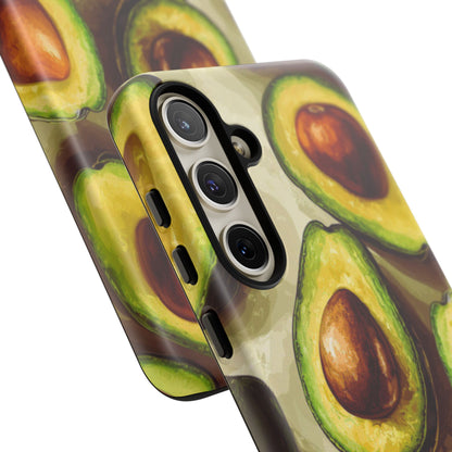 Realistic Avocado Samsung Galaxy  Case – Detailed Green Fruit Design, Shockproof Protection