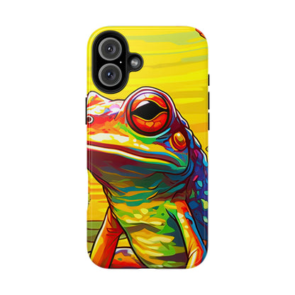 Vibrant Rainbow Frog Design – iPhone Series Case