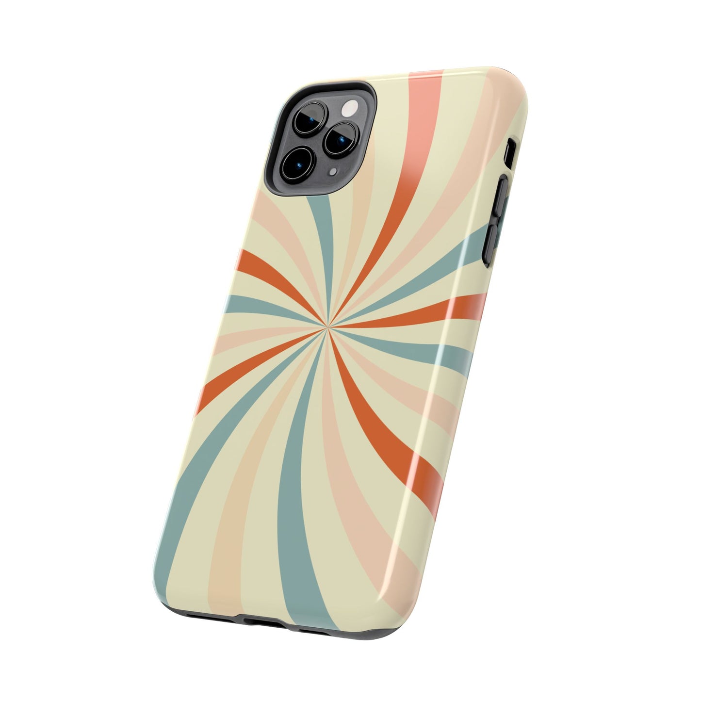 Retro Swirl iPhone Case – Durable, Vintage-Inspired Design with Dual-Layer Protection