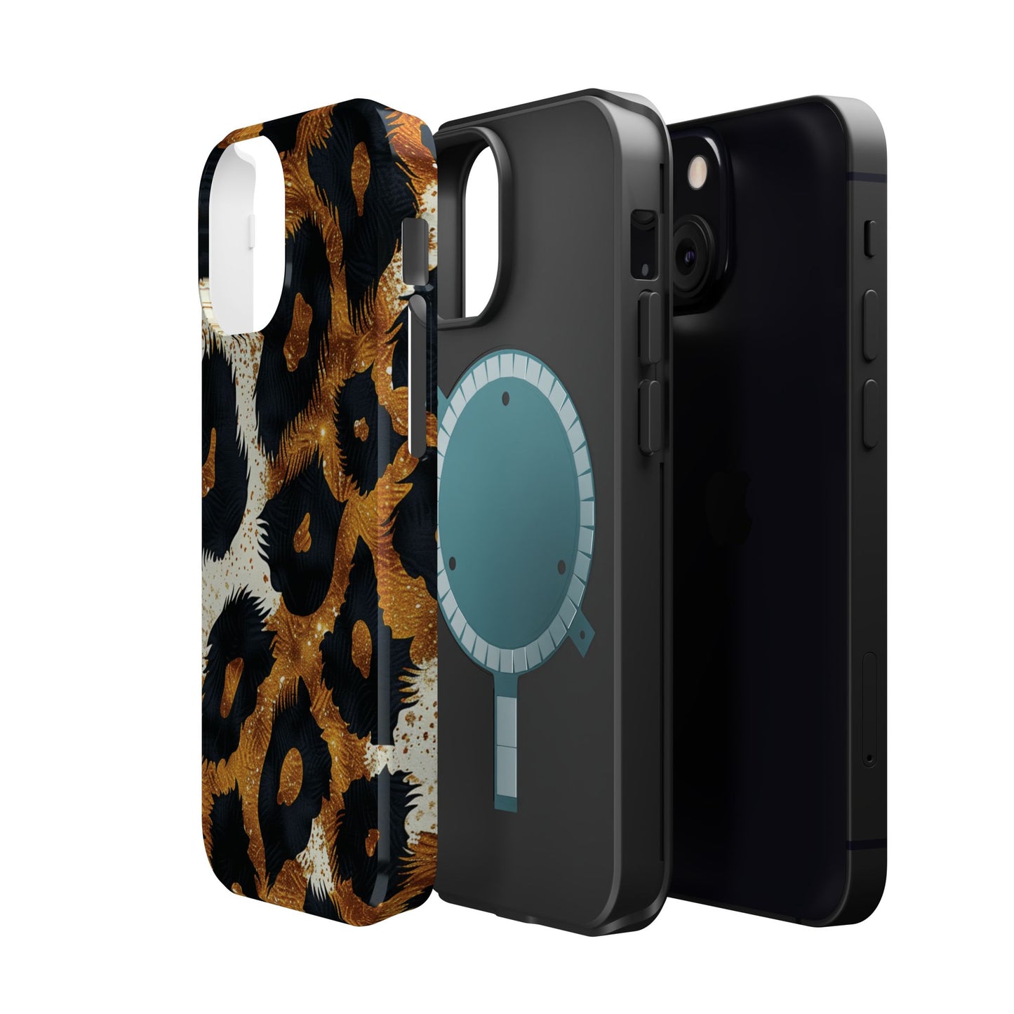 Safari Noir Gold Leopard iPhone Case