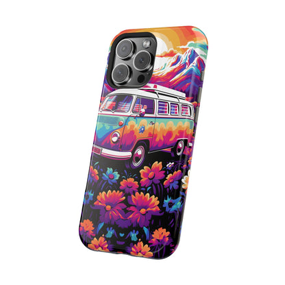 Groovy Floral Sunset Van – MagSafe iPhone Series Case