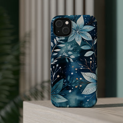 Midnight Frost Botanical – MagSafe iPhone Case