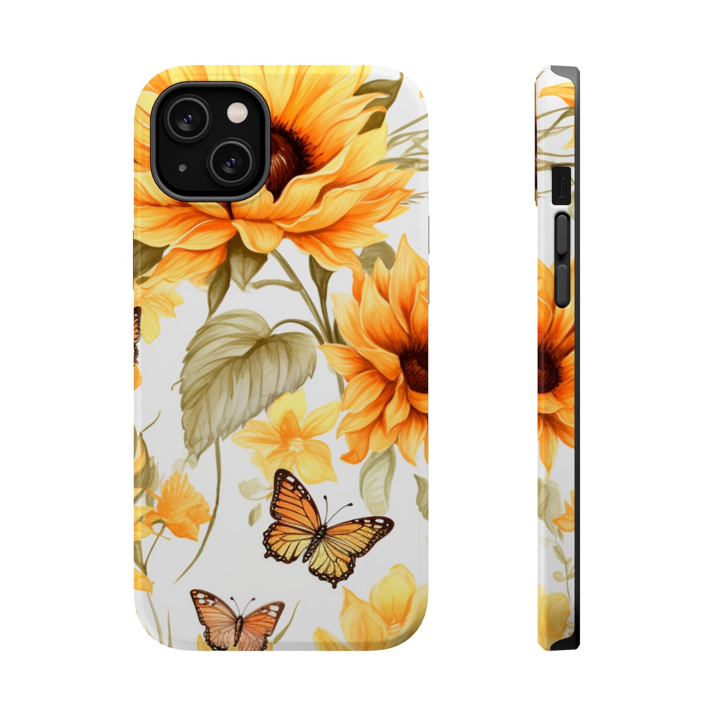 Sunflower & Butterfly Bliss - MagSafe iPhone Series Case