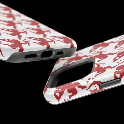 Red Cupid Love Pattern MagSafe Case