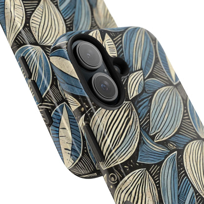 Botanical Leaf Pattern iPhone Case - Nature-Inspired Protective Cover