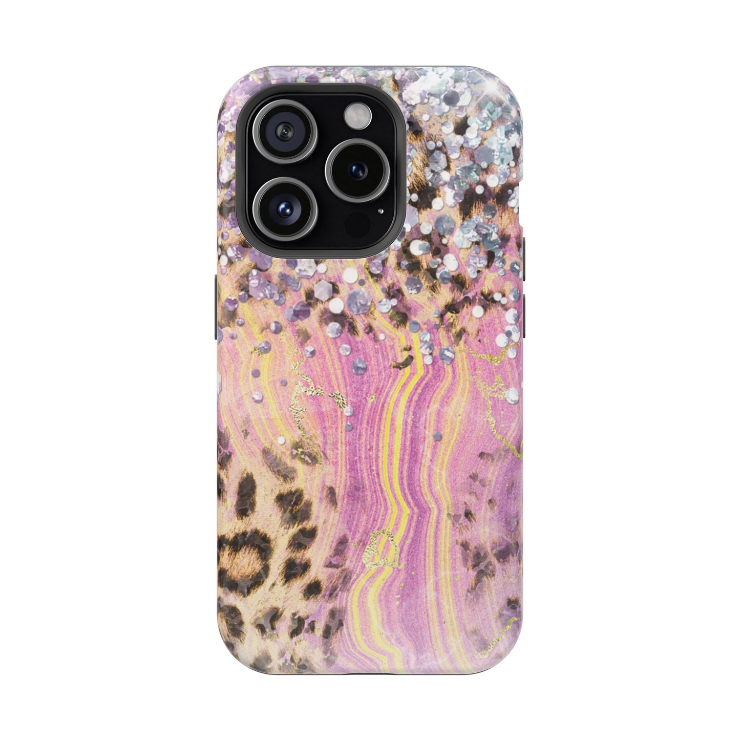 Glitter Glam Leopard – Magsafe iPhone Series Case