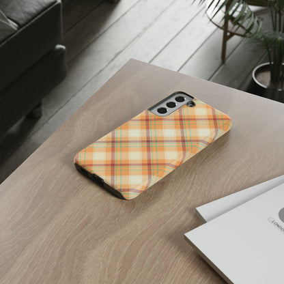 Samsung Galaxy Case - Warm Autumn Plaid Design