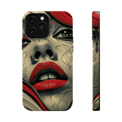 Bold Beauty Red Lips iPhone Case