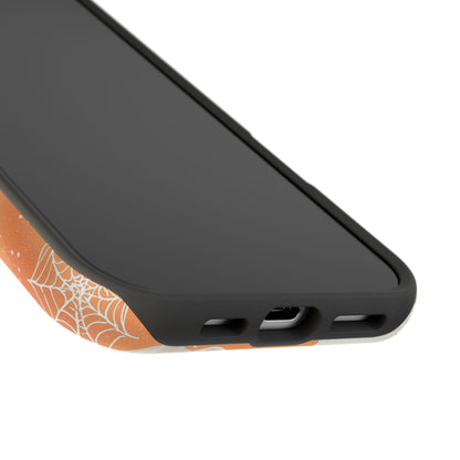 Spooky Cute Ghost MagSafe iPhone Case – Halloween Ghosts, Pumpkins, Bats & Cobwebs Design