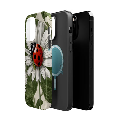 Ladybug & Daisy Garden Charm - MagSafe iPhone Case