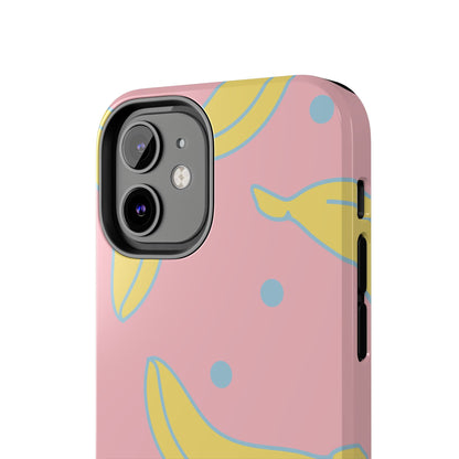 Pink Banana Pop iPhone Case – Cute Pastel Design with Fun Retro Vibe