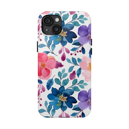 Mystic Bloom – iPhone Case with Elegant Watercolor Floral Design