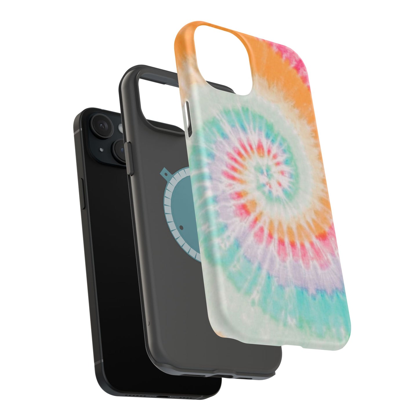 Pastel Tie-Dye MagSafe iPhone Case – Soft Colors & Magnetic Functionality