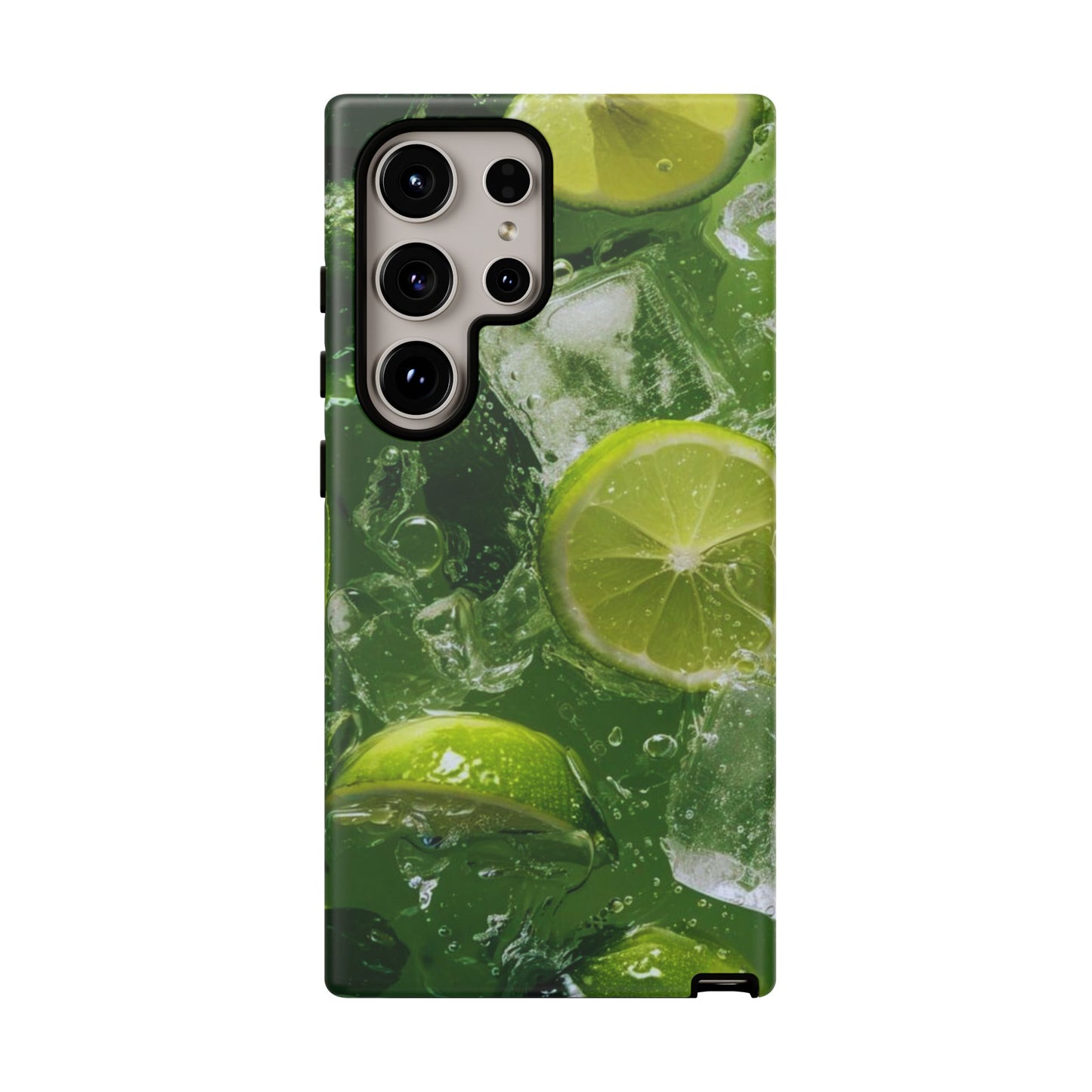 Refreshing Lime Splash Samsung Galaxy Case – Tough Protection, Vivid Dual-Layer Design