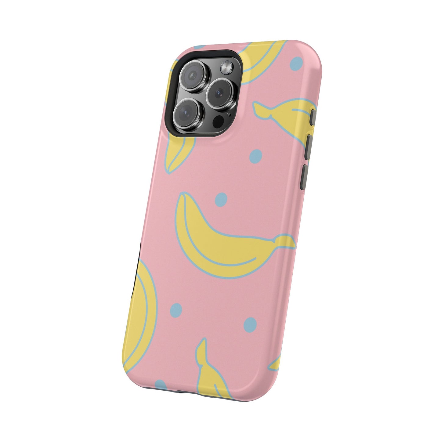 Pink Banana Pop MagSafe iPhone Case – Cute Pastel Design with Fun Retro Vibe