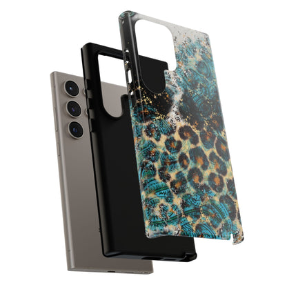 Turquoise Paisley Cowhide Leopard - Samsung Galaxy Series Case