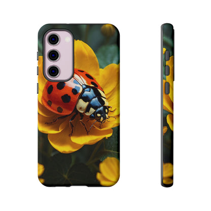 Golden Blooms & Ladybug Charm - Samsung Galaxy Case