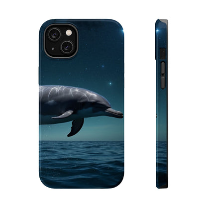 Midnight Ocean Dolphin - MagSafe-Compatible Case