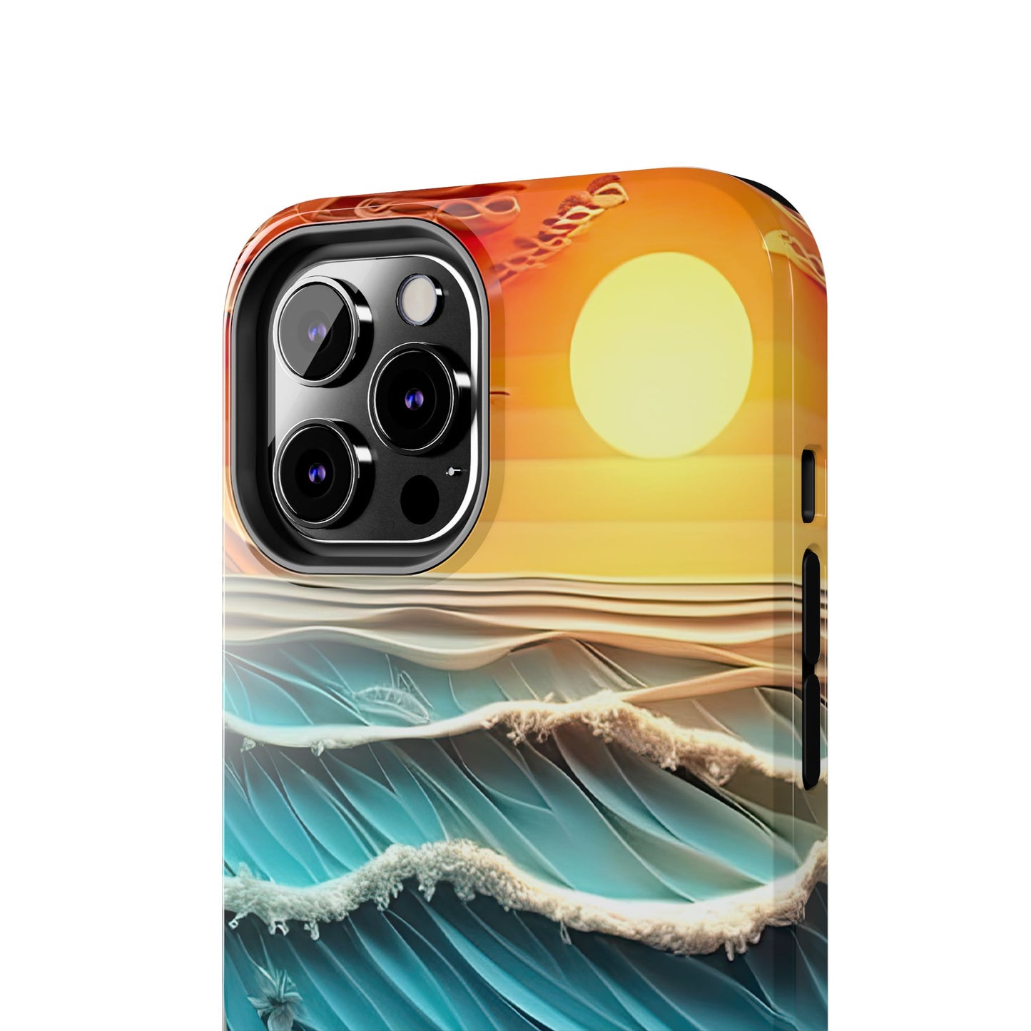 Tropical Sunset Paper Art Ocean – iPhone Series Case