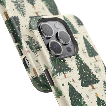 Festive Christmas Tree Forest Pattern – MagSafe iPhone Series Case