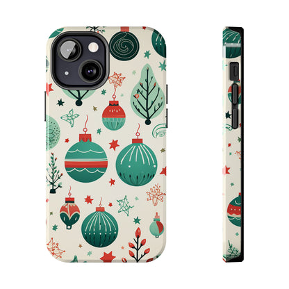 Vintage Christmas Ornaments Pattern – iPhone Series Case