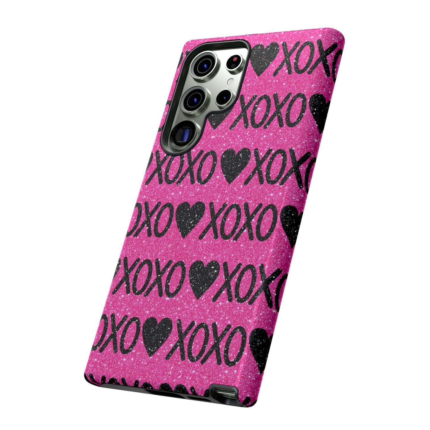 XOXO Glitter Hearts Samsung Case