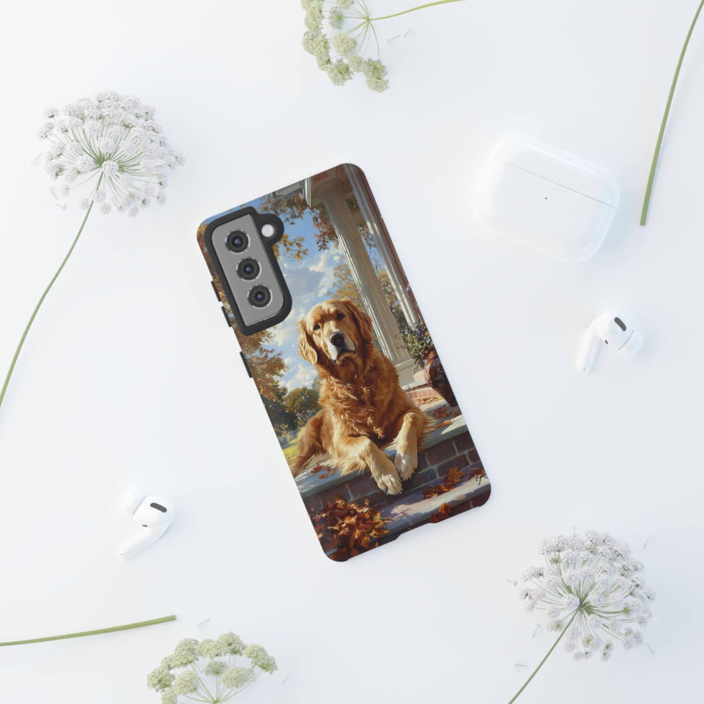 Golden Retriever Autumn Serenity - Samsung Galaxy Series Case