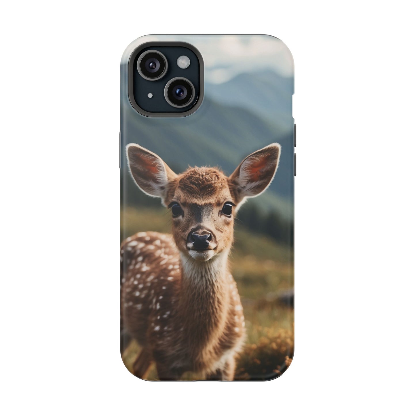 Gentle Fawn in Mountain Meadows MagSafe iPhone Case