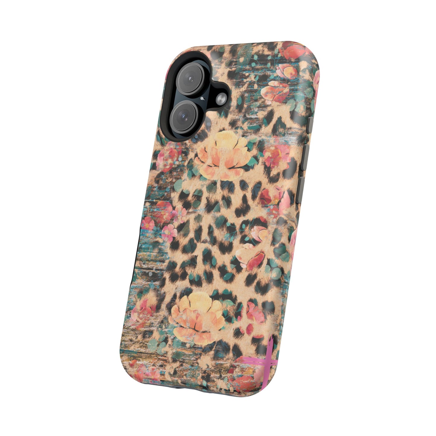 Rustic Floral Leopard - MagSafe iPhone Series Case