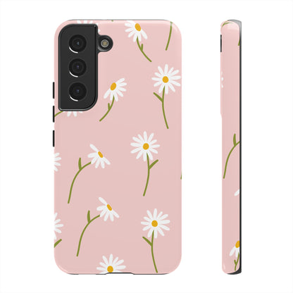 Daisy Delight Tough Samsung Galaxy Case – Cute Floral Design with Dual-Layer Protection