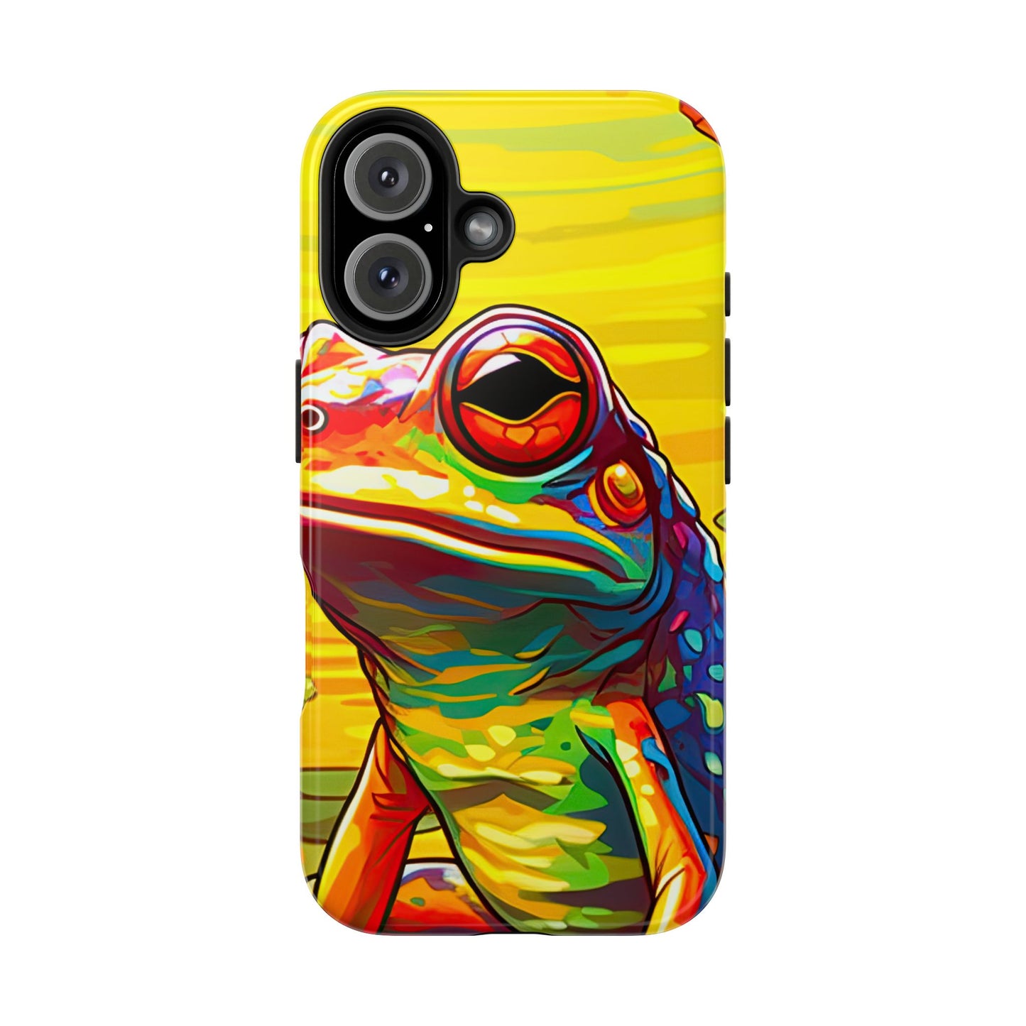 Vibrant Rainbow Frog Design – iPhone Series Case