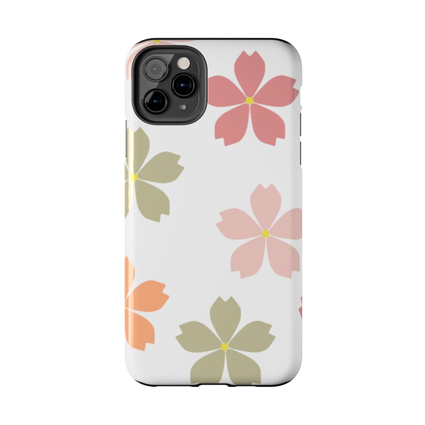 Pastel Sakura Blossom Tough iPhone Case – Durable Design with Soft Matte Finish