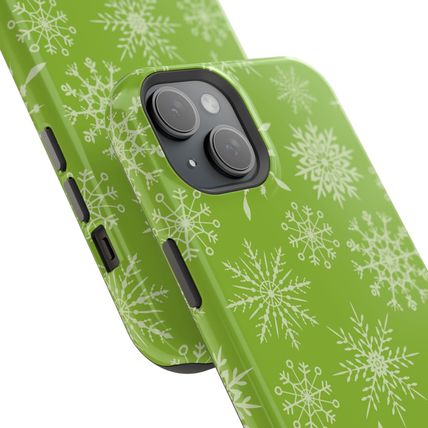 Green Snowflake Pattern – MagSafe iPhone Series Case