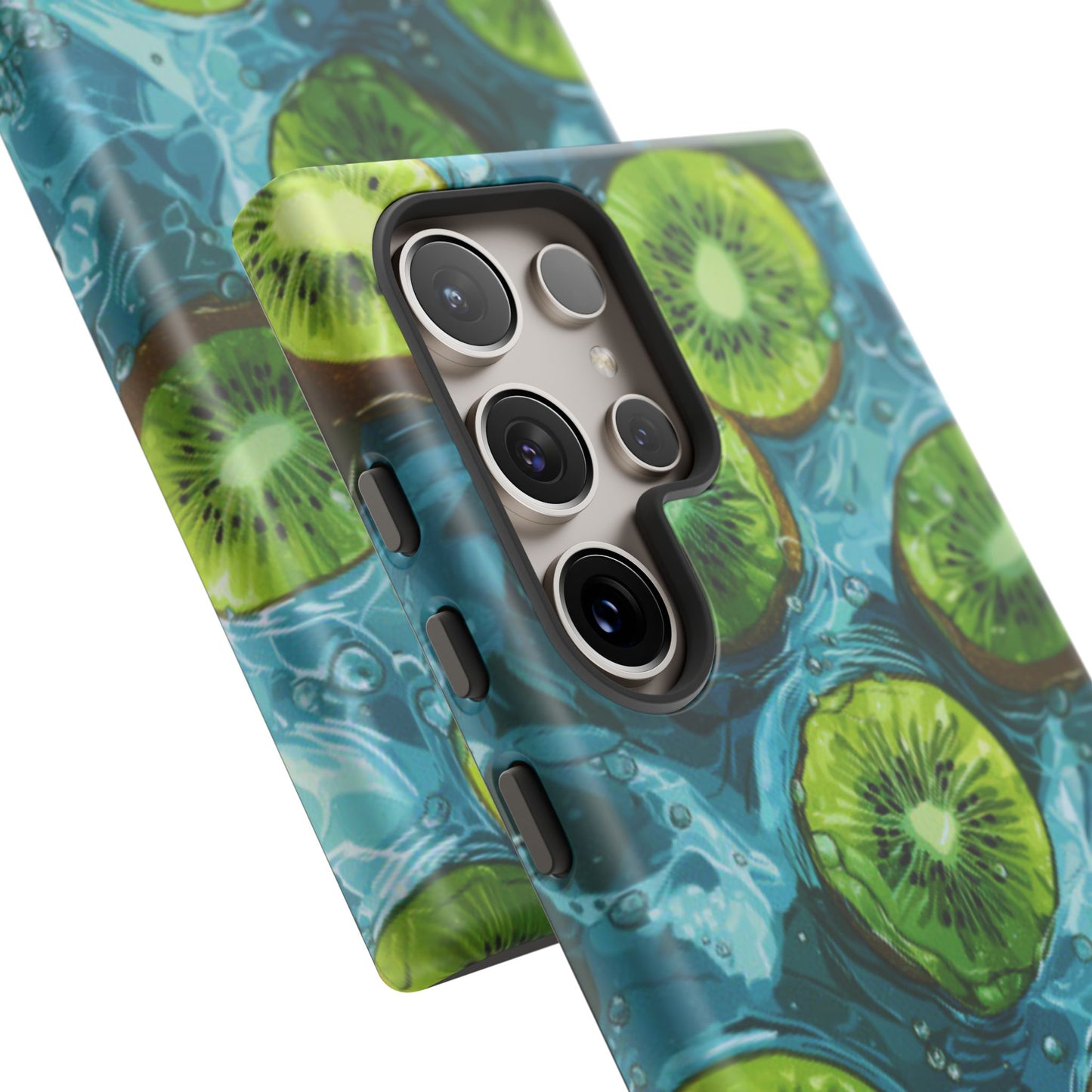 Tropical Kiwi Splash Samsung Galaxy  Case – Tough Dual-Layer, Vibrant Summer Design