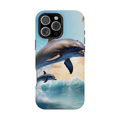 Dolphin Galaxy Splash - MagSafe-Compatible Case